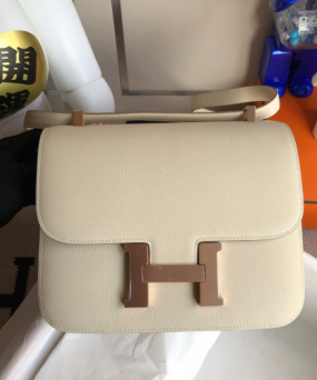 에르메스 콘스탄스18 셀리에 로즈골드 버클 앱송